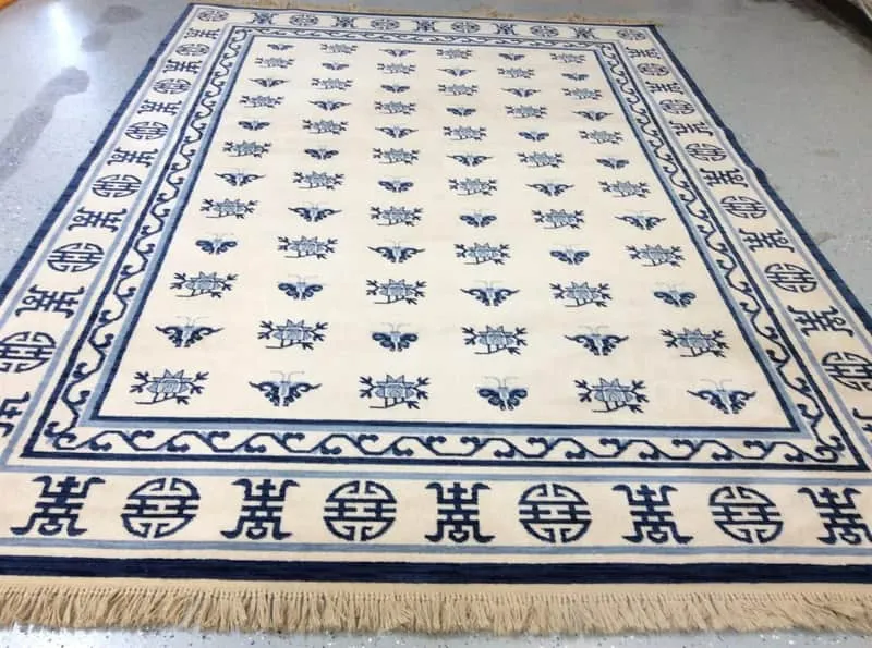 Area rug cleaning result